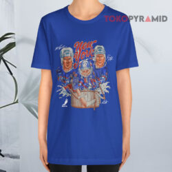 Vintage Nhl Hockey Ny Rangers World Champs Shirt Mark Messier Mike Richter Brian Leetch Blue T shirt