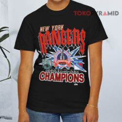 Vintage Nhl New York Rangers Eastern Conference 1994 Champions Stanley Cup Championship Black T shirt