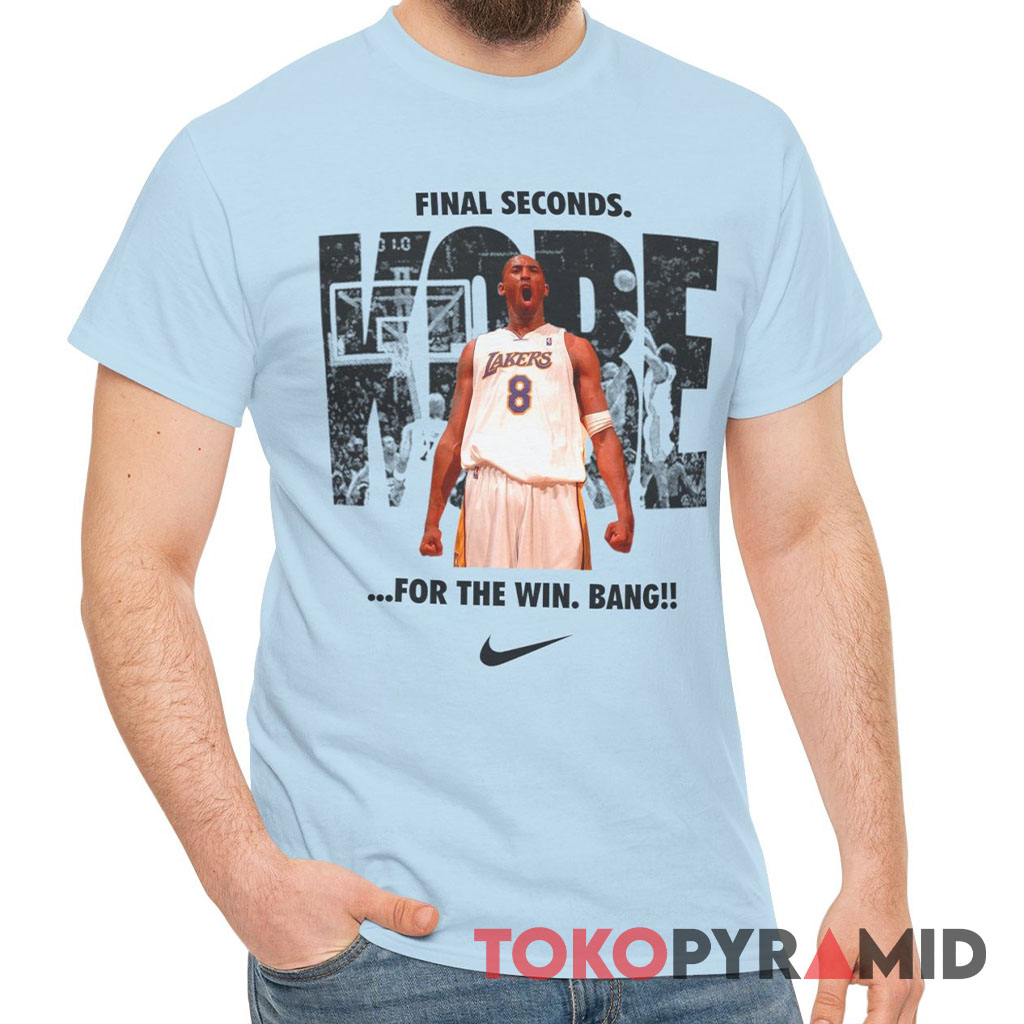Vintage Nike Lakers Kobe Bryant Final Seconds For The Win Bang Shirt Vintage Nike Lakers Kobe Bryant Final Seconds For The Win Bang Shirt