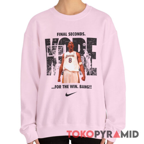 Vintage Nike Lakers Kobe Bryant Final Seconds For The Win Bang Sweatshirt Vintage Nike Lakers Kobe Bryant Final Seconds For The Win Bang Sweatshirt