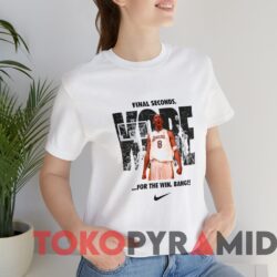 Vintage Nike Lakers Kobe Bryant Final Seconds For The Win Bang Tee White T shirt