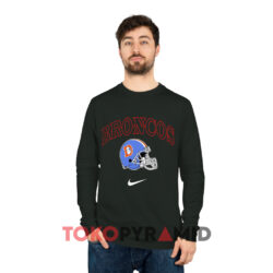 Vintage Nike Nfl Denver Broncos Helmet Black Long sleeved