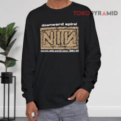 Vintage Nine Inch Nails World Tour 1994-95 Shirt Downward Spiral 4 Vintage Nine Inch Nails World Tour 1994 95 Shirt Downward Spiral Long sleeved