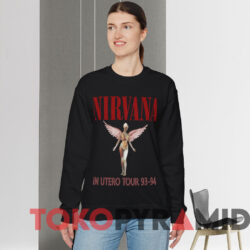 Vintage Nirvana In Utero 93-94 T-shirt 2 Vintage Nirvana In Utero 93 94 T shirt Black Sweatshirt