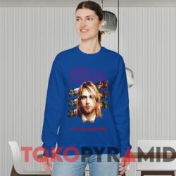 Vintage Nirvana Kurt Cobain 1967 1994 T shirt Blue Sweatshirt