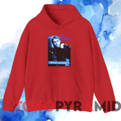 Vintage Nirvana Kurt Cobain At Hilversum Studios T shirt Red Hoodie