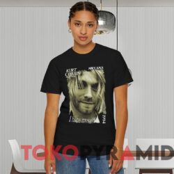Vintage Nirvana Kurt Cobain I Hate Myself T shirt Black T shirt