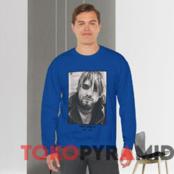Vintage Nirvana Kurt Cobain Memorial Tour Concert T-shirt 2 Vintage Nirvana Kurt Cobain Memorial Tour Concert T shirt Blue Sweatshirt