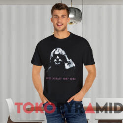 Vintage Nirvana Kurt Cobain Middle Finger T shirt Black T shirt