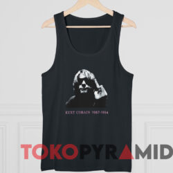 Vintage Nirvana Kurt Cobain Middle Finger T-Shirt 4 Vintage Nirvana Kurt Cobain Middle Finger T shirt Black TankTop
