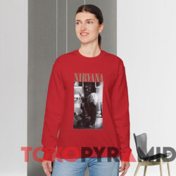 Vintage Nirvana Kurt Cobain Pukkelpop Festival 1991 T-shirt 2 Vintage Nirvana Kurt Cobain Pukkelpop Festival 1991 T shirt Red Sweatshirt