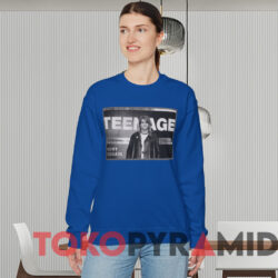 Vintage Nirvana Kurt Cobain Teenage T-shirt 2 Vintage Nirvana Kurt Cobain Teenage T shirt Blue Sweatshirt