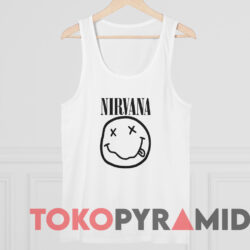 Vintage Nirvana Smiley Face T-shirt 4 Vintage Nirvana Smiley Face T shirt White TankTop