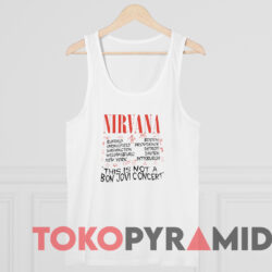 Vintage Nirvana This Is Not A Bon Jovi Concert T-shirt 4 Vintage Nirvana This Is Not A Bon Jovi Concert T shirt White TankTop