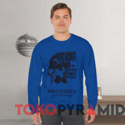Vintage Nirvana With Sister Double Happiness T-Shirt 2 Vintage Nirvana With Sister Double Happiness T shirt Blue Sweatshirt