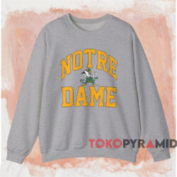 Vintage Notre Dame Arch Logo Shirt 4 Vintage Notre Dame Arch Logo Shirt Grey Sweatshirt