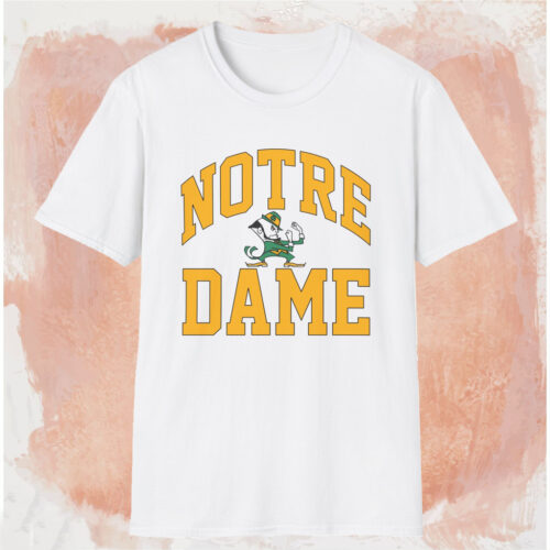 Vintage Notre Dame Arch Logo Shirt White T shirt Vintage Notre Dame Arch Logo Shirt White T shirt