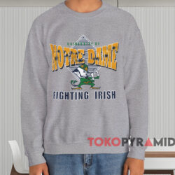 Vintage Notre Dame Fighting Irish Shirt 4 Vintage Notre Dame Fighting Irish Shirt Grey Sweatshirt