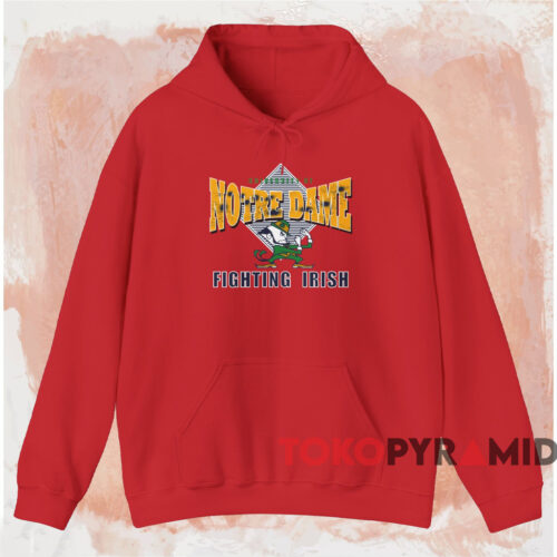 Vintage Notre Dame Fighting Irish Shirt Red Hoodie