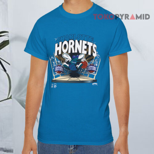Vintage Nutmeg Charlotte Hornets Nba Eastern Blue T shirt Vintage Nutmeg Charlotte Hornets Nba Eastern Blue T shirt