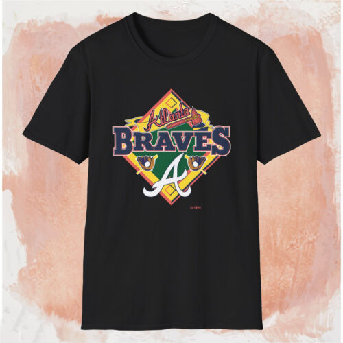 Vintage Nutmeg Mills Atlanta Braves Shirt White T shirt