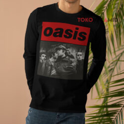 Vintage Oasis British Rock Band Tees Punk Long sleeved