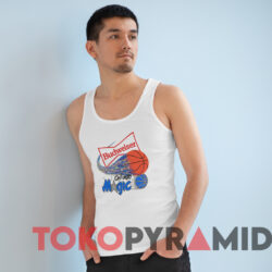 Vintage Orlando Magic Budweiser Basketball T-shirt 4 Vintage Orlando Magic Budweiser Basketball T shirt White TankTop