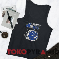 Vintage Orlando Magic Logo Basketball T shirt Black TankTop