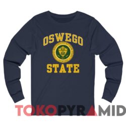 Vintage Oswego State Lakers 1861 Tee Navy Long sleeved