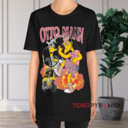 Vintage Otto Mann The Simpsons Movie Black T shirt