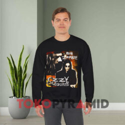 Vintage Ozzy Osbourne And Rob Zombie Shirt 3 Vintage Ozzy Osbourne And Rob Zombie Black Sweatshirt