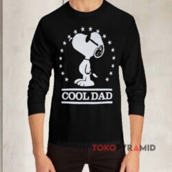 Vintage Peanuts Joe Cool Snoopy Cool Dad Shirt 4 Vintage Peanuts Joe Cool Snoopy Cool Dad Black Long sleeved