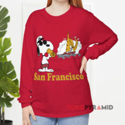 Vintage Peanuts Joe Cool Snoopy San Francisco Shirt 4 Vintage Peanuts Joe Cool Snoopy San Francisco Long sleeved