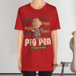 Vintage Peanuts Pig Pen Original Grunge Shirt 4 Vintage Peanuts Pig Pen Original Grunge Red T shirt