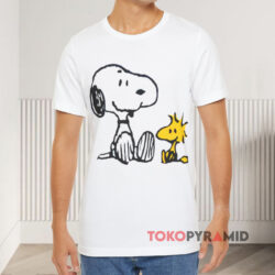 Vintage Peanuts Snoopy And Woodstock White T shirt