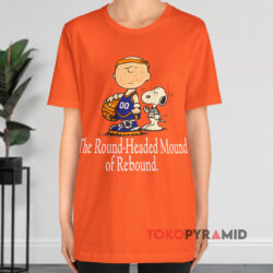 Vintage Peanuts Snoopy Charlie Brown Charles Barkley Shirt 4 Vintage Peanuts Snoopy Charlie Brown Charles Barkley Orange T shirt