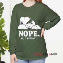 Vintage Peanuts Snoopy Nope Not Today Shirt 3 Vintage Peanuts Snoopy Nope Not Today Hemp Long sleeved