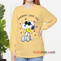 Vintage Peanuts Snoopy Somebody Loves You Long sleeved