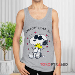 Vintage Peanuts Snoopy Somebody Loves You Tank Top
