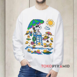 Vintage Peanuts Snoopy Woodstock On The Beach 1958 Shirt 3 Vintage Peanuts Snoopy Woodstock On The Beach 1958 Sweatshirt