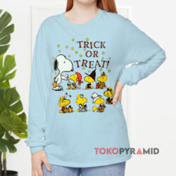 Vintage Peanuts Snoopy Woodstock Trick Or Treat Long sleeved