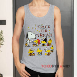 Vintage Peanuts Snoopy Woodstock Trick Or Treat Tank Top