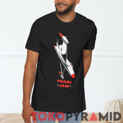 Vintage Pearl Jam Black Box Jet Airplane 2 sided Front T shirt