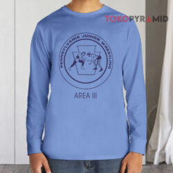 Vintage Pennsylvania Junior Wrestling AREA III Shirt 4 Vintage Pennsylvania Junior Wrestling Area Iii Long sleeved