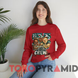 Vintage Philadelphia Eagles Wrecking Crew Caricature T-shirt 2 Vintage Philadelphia Eagles Wrecking Crew Caricature T shirt Red Sweatshirt