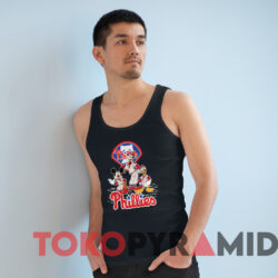 Vintage Philadelphia Phillies Mickey Mouse Mlb T shirt Black TankTop