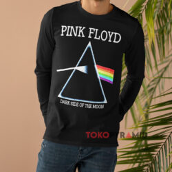 Vintage Pink Floy Dark Side Of The Moon Black Long sleeved