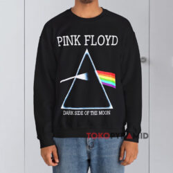 Vintage Pink Floy Dark Side Of The Moon Black Sweatshirt