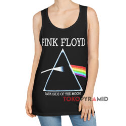 Vintage Pink Floy Dark Side Of The Moon Black Tank Top