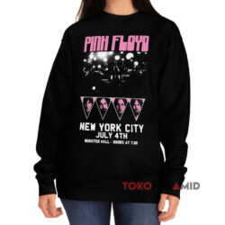 Vintage Pink Floyd New York City July 4th Black Sweatshirt